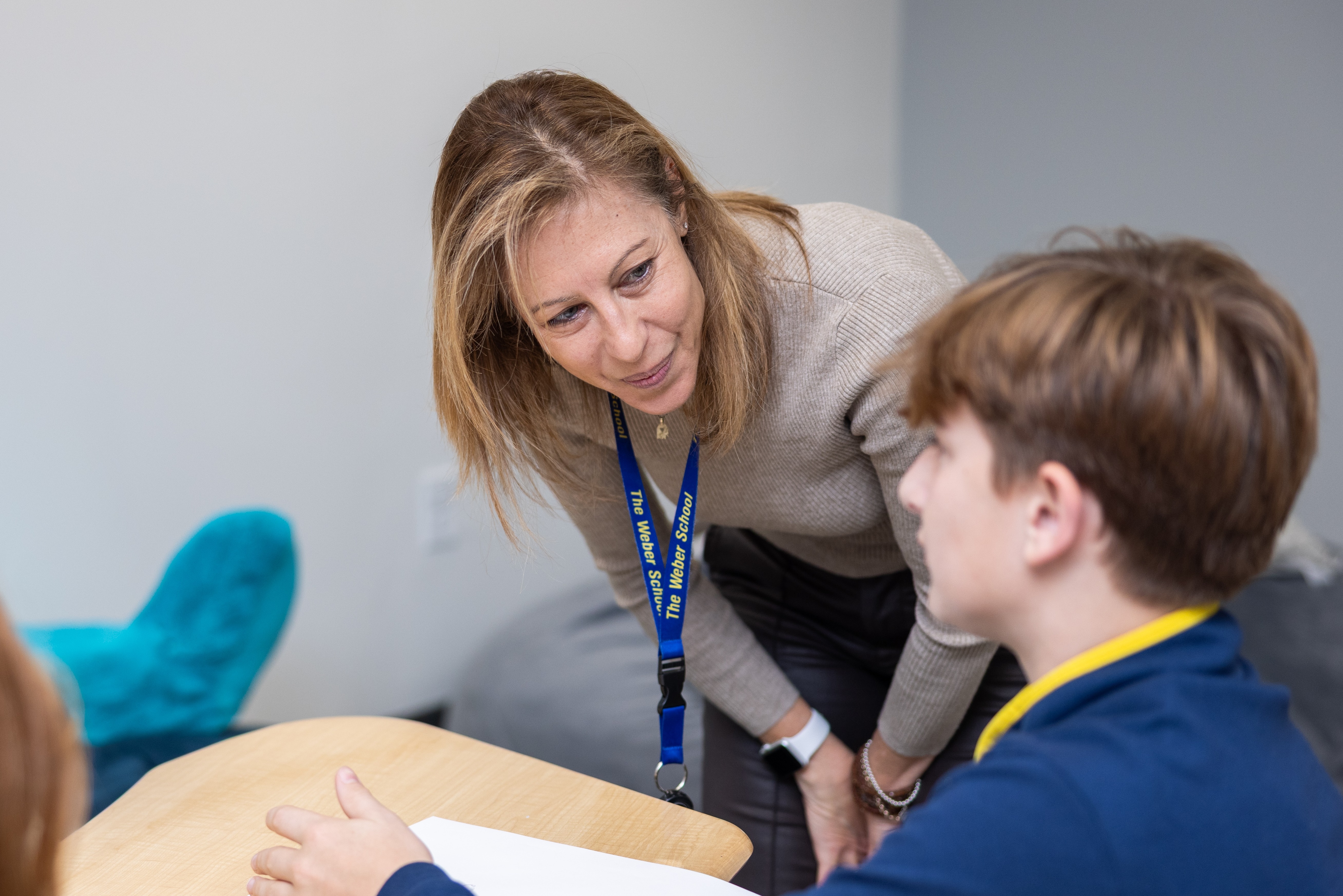 boy students in class